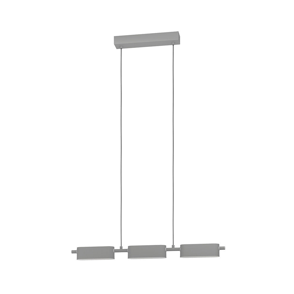 Lampadario Moderno Rovira Led Alluminio Argento