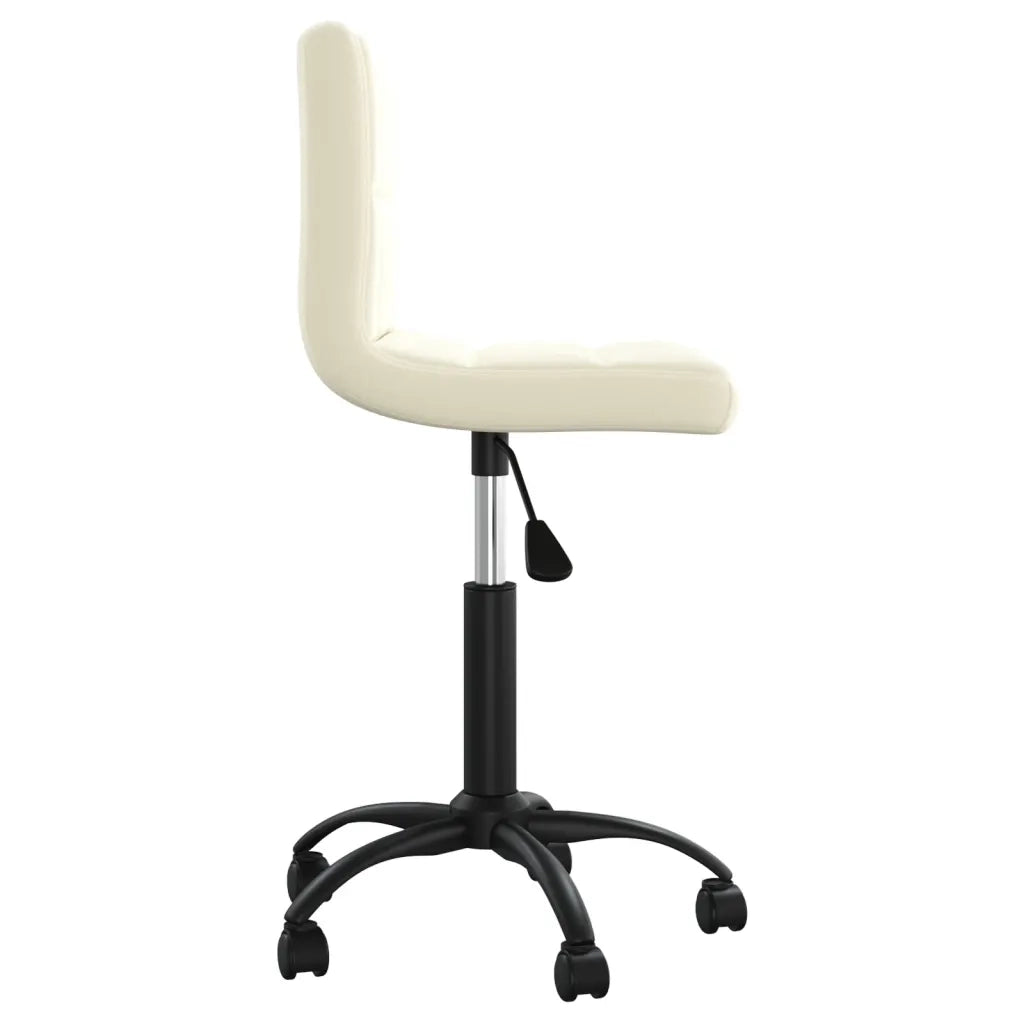 Sedia Girevole da Ufficio Crema in Velluto cod mxl 27862