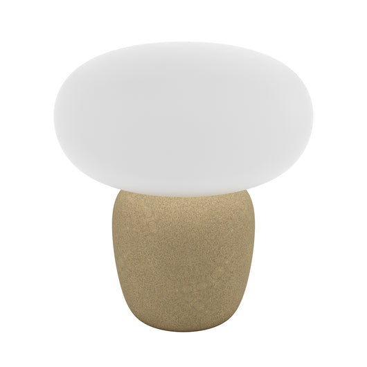 Lampada Da Tavolo Contemporanea Cahuama Ceramica Marrone Chiaro Luce E27