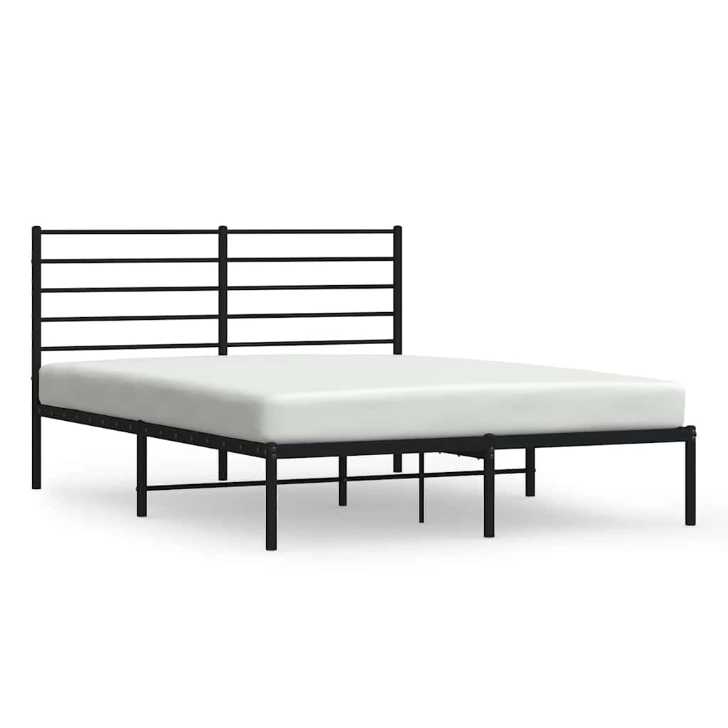 Giroletto con Testiera in Metallo Nero 120x190 cmcod mxl 102882