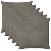 Federa 6 pcs HEERLEN Grigio Chiaro 80 x 80 cm Velluto 913524