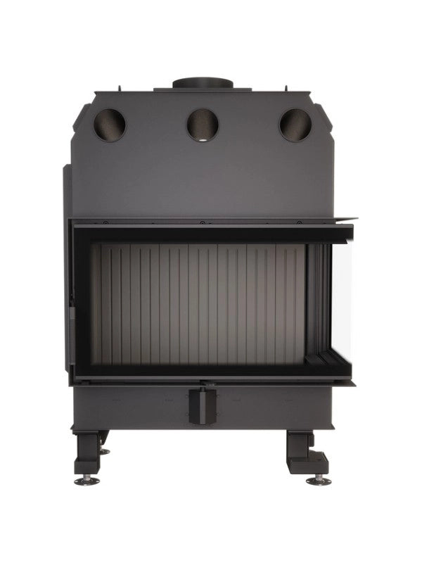 Caminetto ad angolo Inserto Apertura destra Nero Energy 85x50x47 (17 kW) ECO