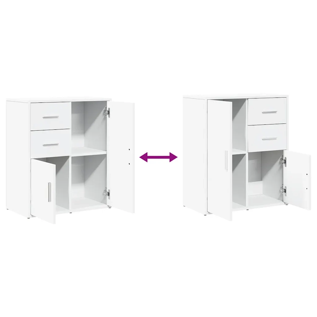Credenza Bianco 60x31x70 cm in Legno Multistrato