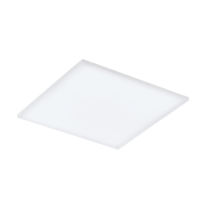 Plafoniera Moderna Turcona-Cct Alluminio Bianco Luce Led Integrato 32,4W