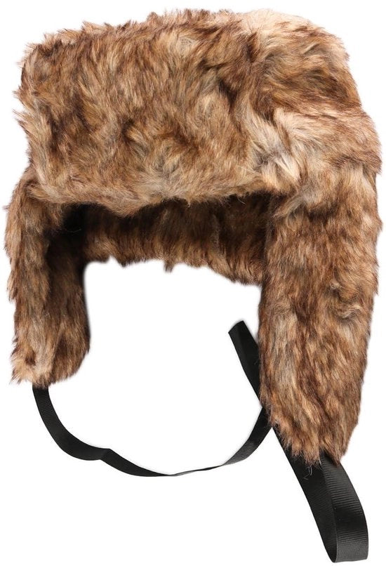Cappello da vela invernale in imitazione di pelliccia con cintura pieghevole per donne