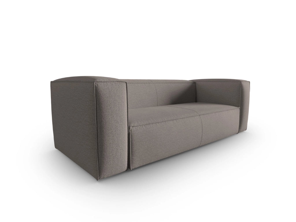 Cosmopolitan Design - Divano "Mackay" 3 posti in velluto strutturato cappuccino 