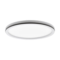 Plafoniera Minimal Lazaras Alluminio Bianco Luce Led Integrato 22W