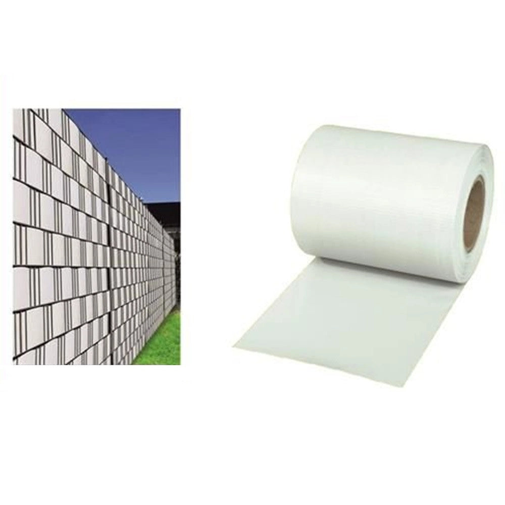 Trade Shop - Frangivista Rotolo Bianco Pvc Per Balconi Ringhiere Recinzioni Protezione 19cmx35mt 54561 -