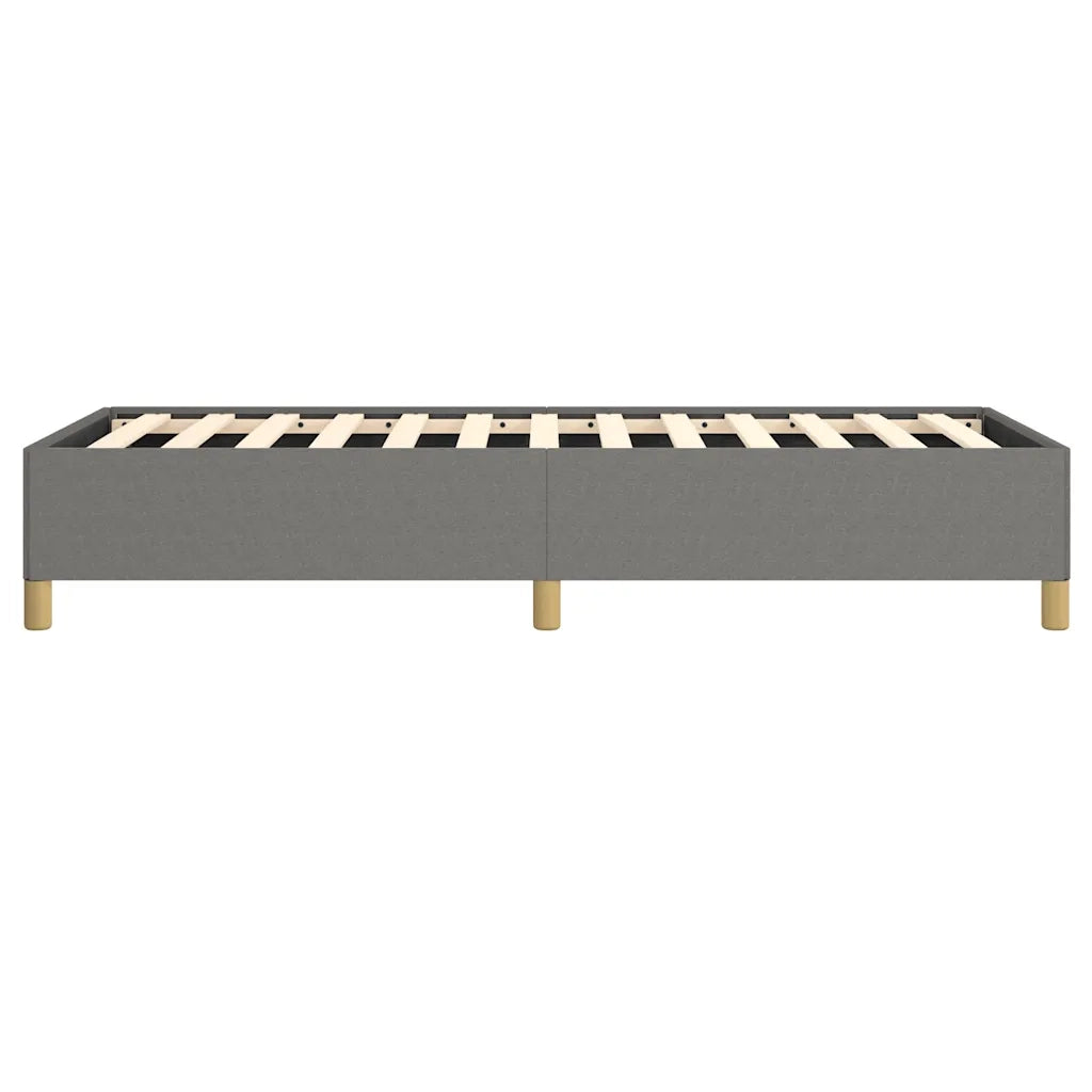 Letto singolo | Letto per adulti | Giroletto senza Materasso Grigio Scuro 90x200 cm Tessuto