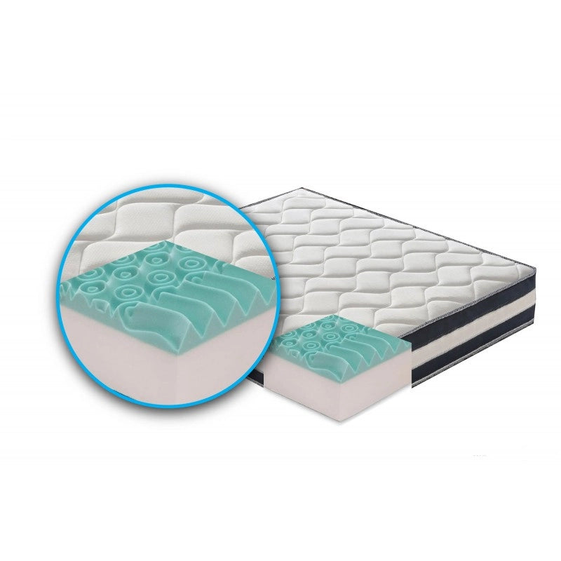 Materasso “Erik” non sfoderabile in memory foam e gel rinfrescante - 120x190