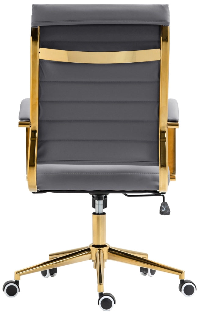 Sedia da ufficio in similpelle Havanna grigio