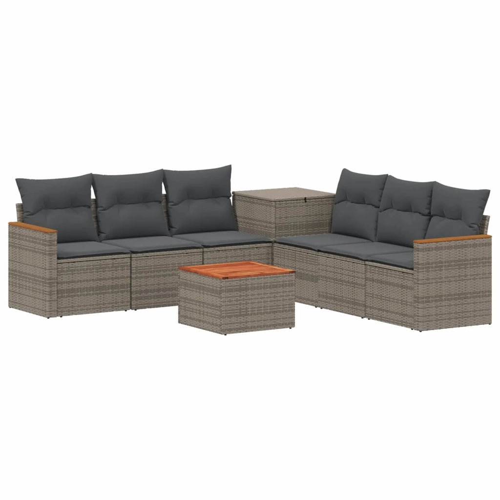 Set di divani 8 pz Grigio e Grigio Scuro 3448546