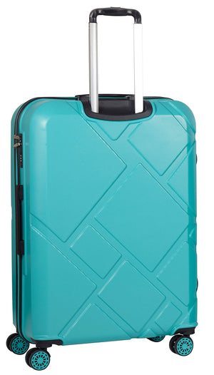 Trolley Valigia Grande Rigida in ABS 4 Ruote TSA Ravizzoni Mango Turchese