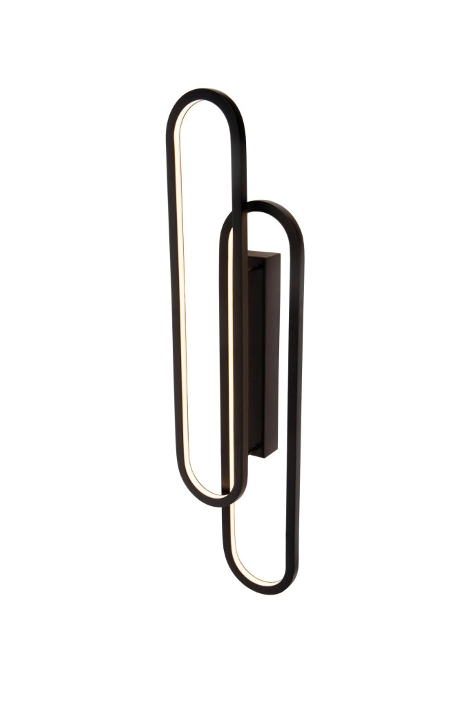 Applique da parete LED integrato 35W nera THELMA Lucide
