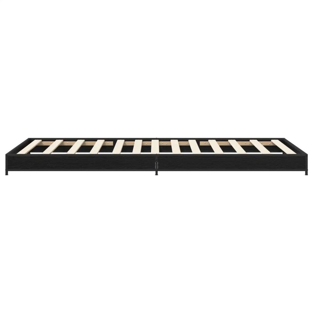 Struttura del letto Rovere Nero 80 x 200 cm