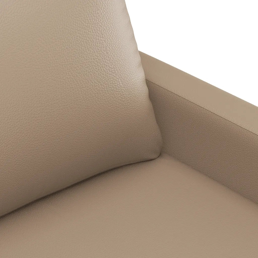 Set di Divani 4 pz con Cuscini cappuccino in Similpelle