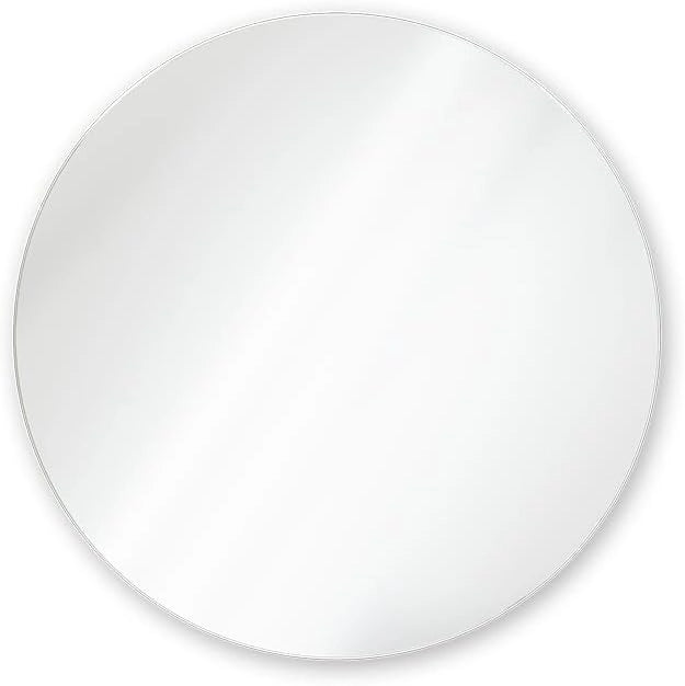 Specchio bagno Karen, Bianco, 60 x 60 cm Rotondo, adatto al montaggio a parete per ambienti umidi