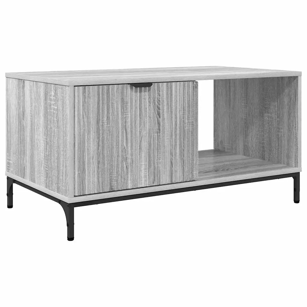 Tavolino da salotto | Tavolino da caff¨¨ | Tavolino da Soggiorno con cassetto Grigio Sonoma 90 x 49 x 46 cm