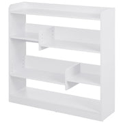 Libreria Scaffale Mobile con Ripiani ¨C Zephmum ¨C Bianco 90x24x91 cm