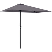 Ombrellone da Parete Mezzaluna Salvaspazio ¨C Minimal ¨C Grigio