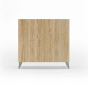 Scarpiera Herdasa effetto rovere gambe verdi 87x90x27
