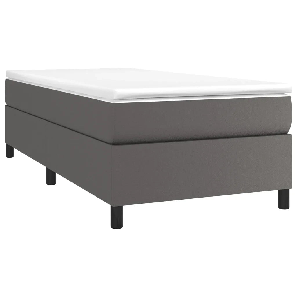 Struttura Letto a Rete a Molle Grigio 90x200 cm in Similpelle 3121027