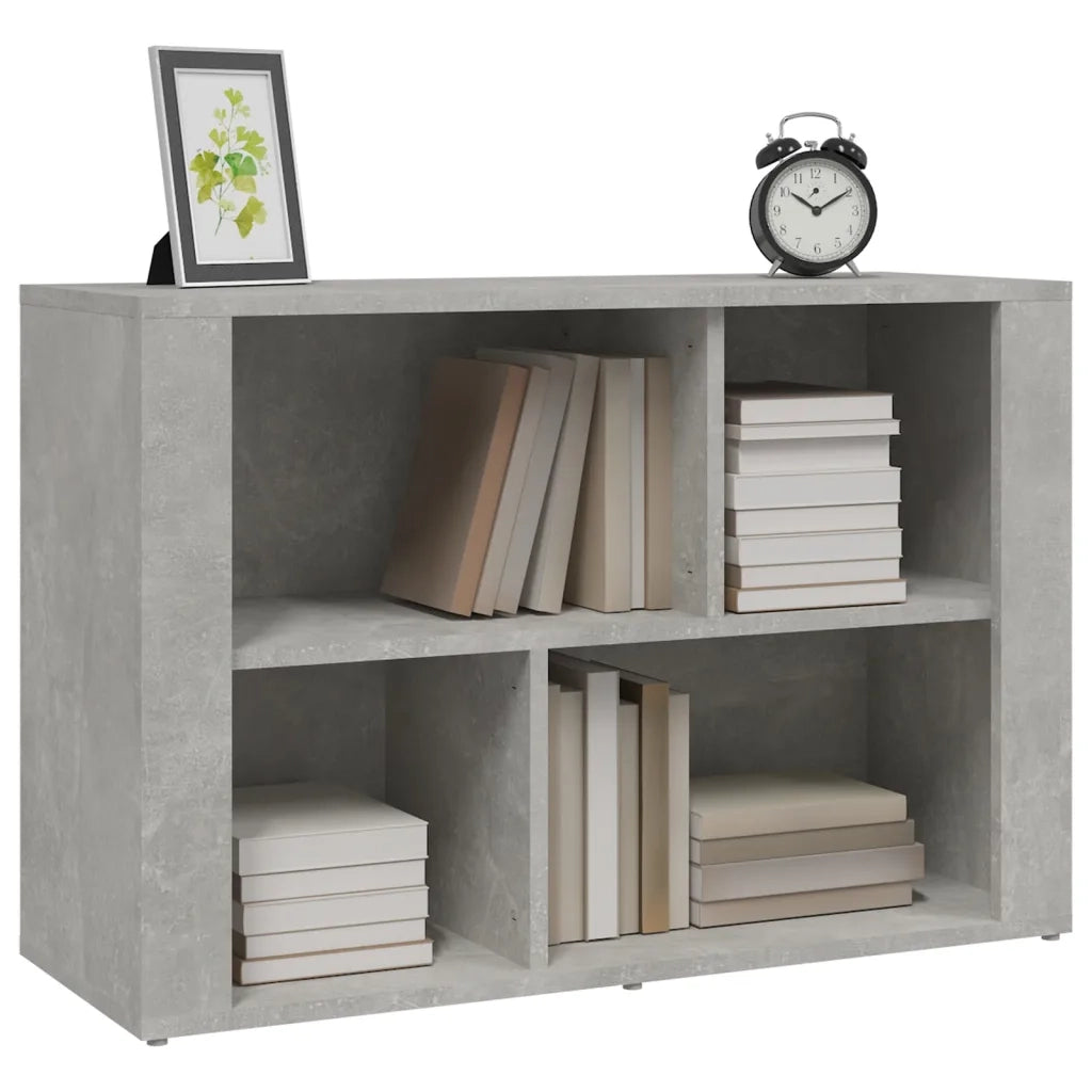 Credenza Grigio Cemento 80x30x54 cm in Legno Multistrato 819480