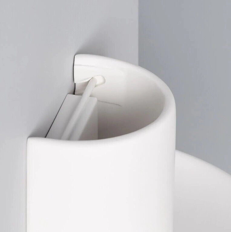 Applique in gesso dal design moderno forma tazza caffe attacco per lampadine G9