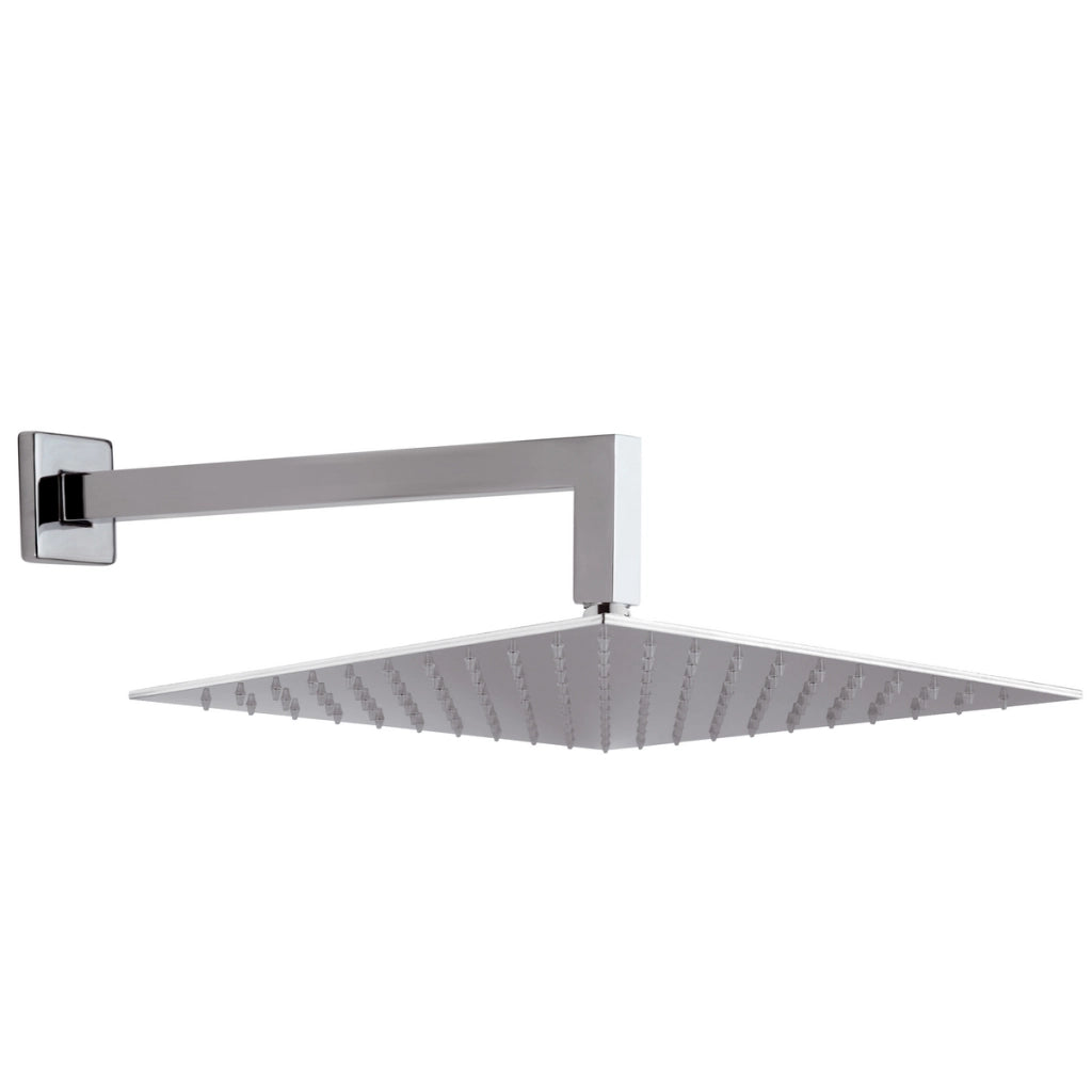 SOFFIONE DOCCIA A PARETE QUADRO CM 30 CON BRACCIO- cm 30 x 30- MARIA- pezzi 1