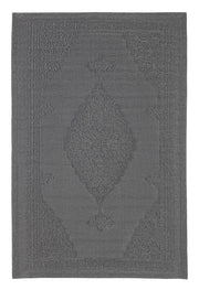 Tappeto Moderno Grigio Impermeabile Interno o Esterno Antiscivolo Delbar Formato: 150 x 210 cm