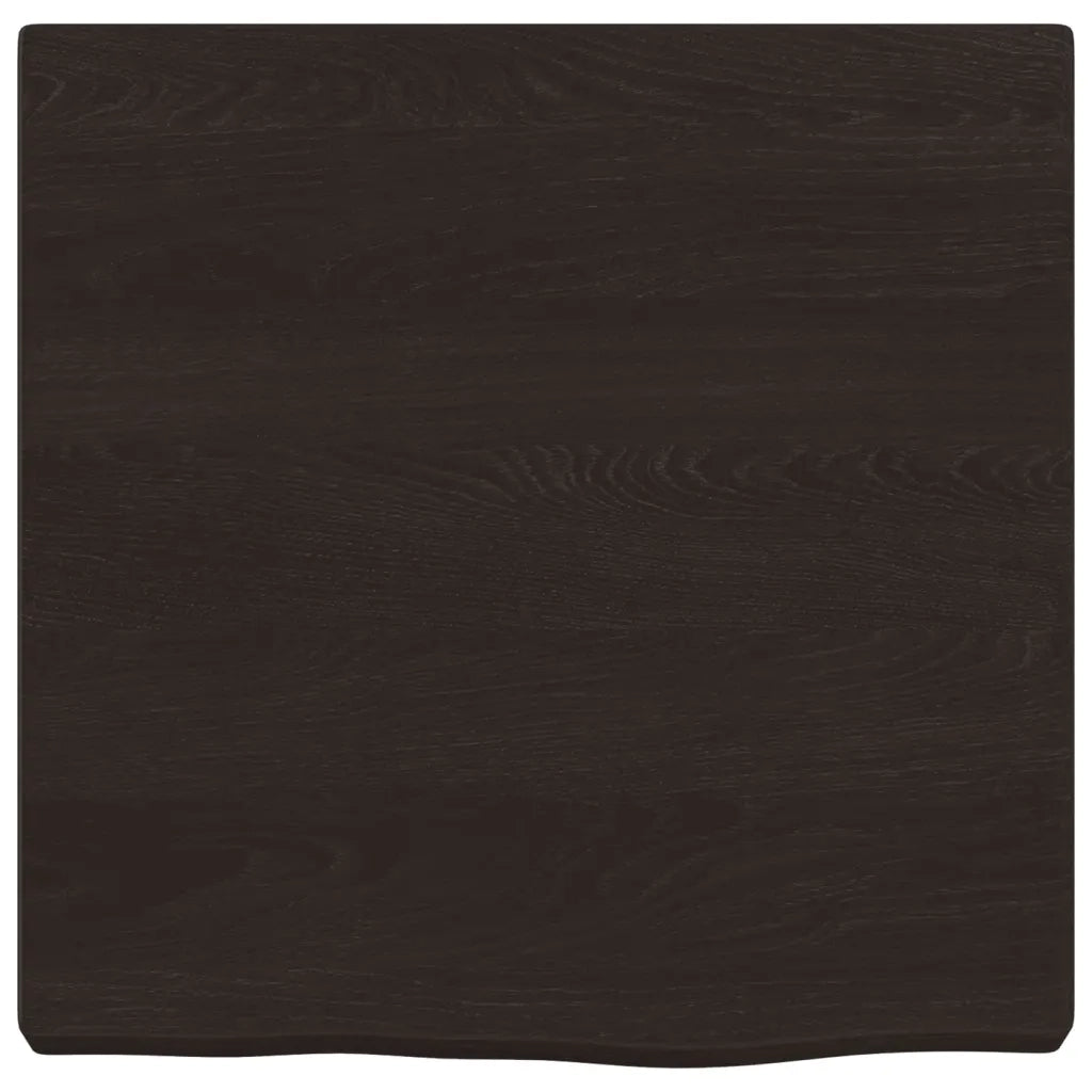 Ripiano Marrone Scuro 40x40x(2-4) cm Massello Rovere Trattatocod mxl 103702