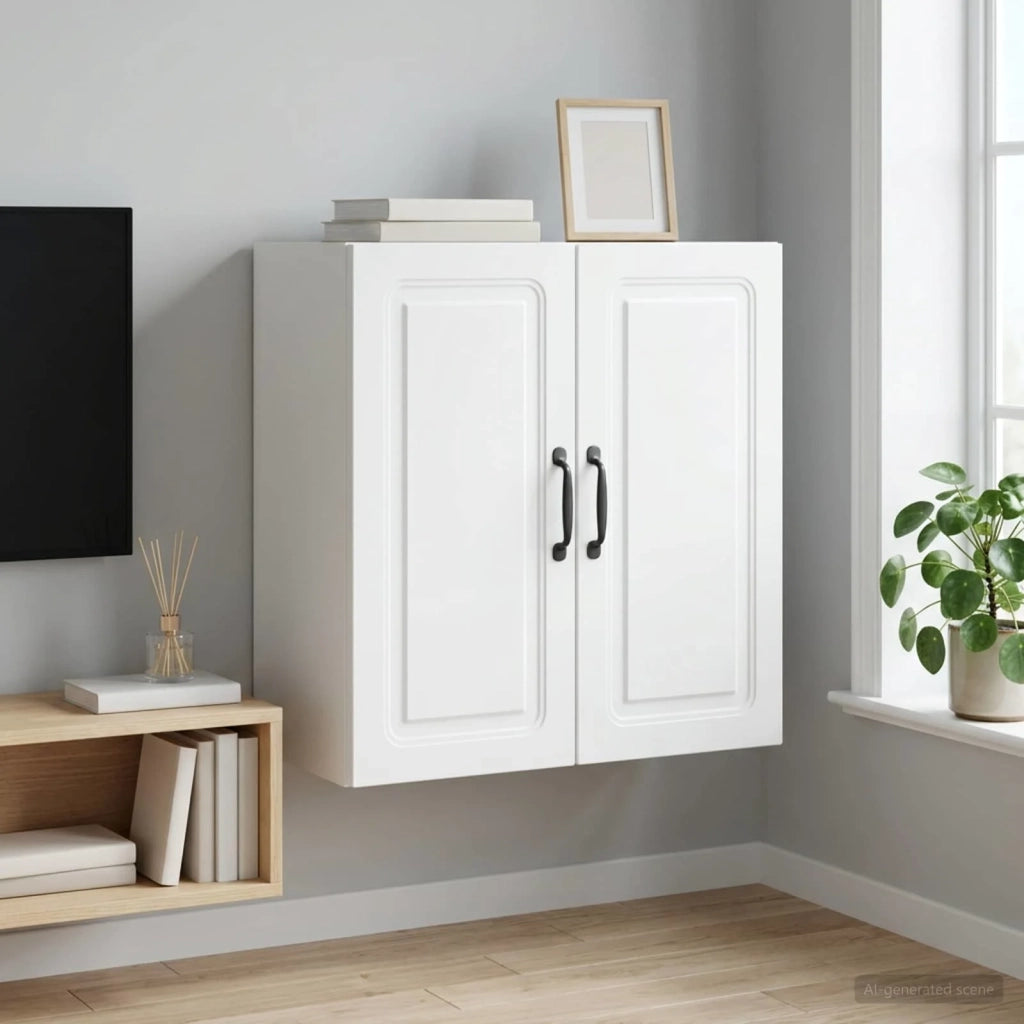 Mobiletto a muro Bianco 59 x 31 x 60 cm Legno ingegnerizzato 899255