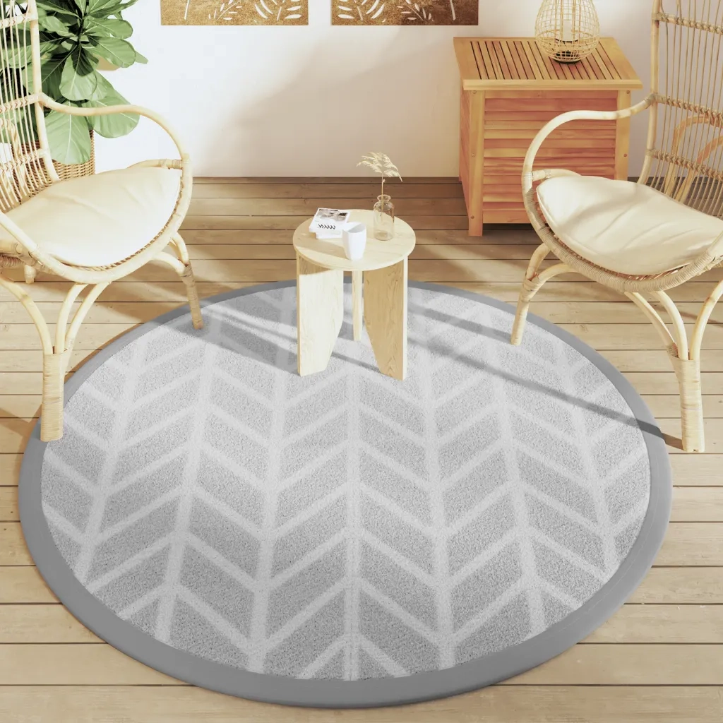 Tappeto da Esterno ARAKIL Grigio ?160 cm in PP CFW1370972