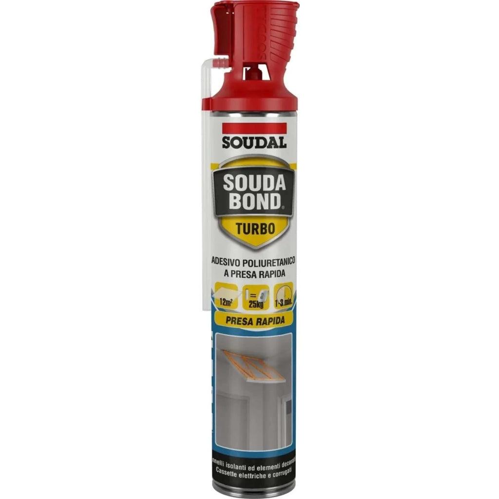 SCHIUMA POLIURETANICA SOUDABOND TURBO GUN 750ML.