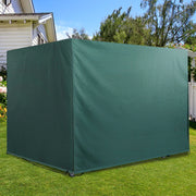 Telo di copertura impermeabile XL 215x155x150 cm in polietilene con protezione UV, verde scuro