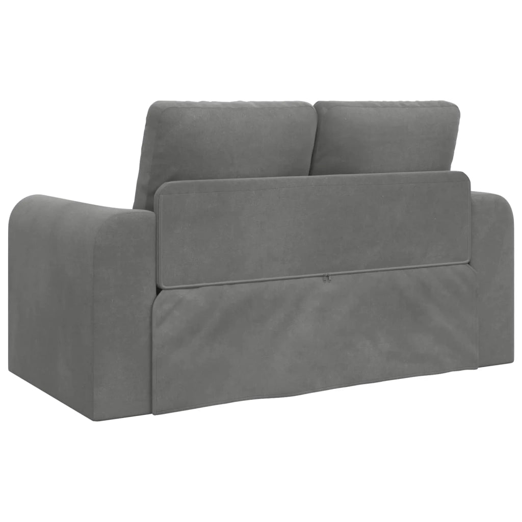 Divano letto Grigio scuro 148 x 71 x 83 cm Velluto 4106685