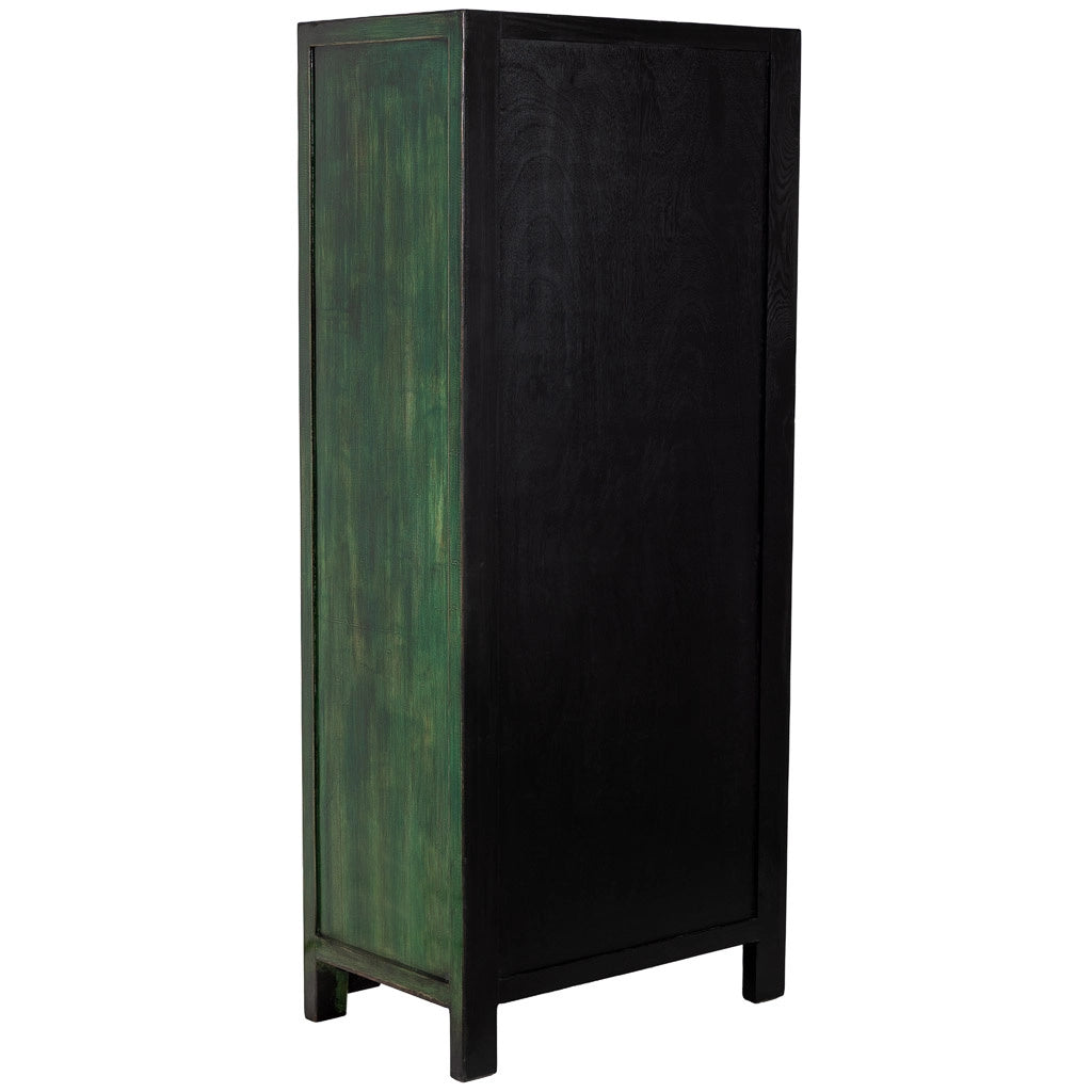 Armadio in legno verde 80x48x184h cm