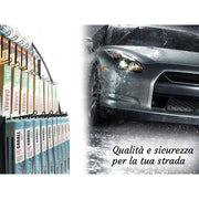 Espositore Da Parete Muro Per Spazzole Tergicristallo Auto Con Totale 9 Ganci