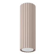 Spot soffitto GRAVIO taupe tuba rigata 20 cm GU10 10W