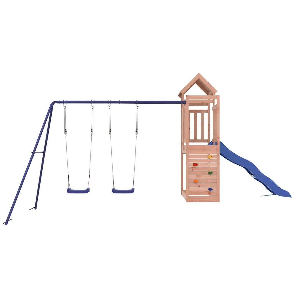 Set da Gioco da Esterno in Legno Massello di Douglas