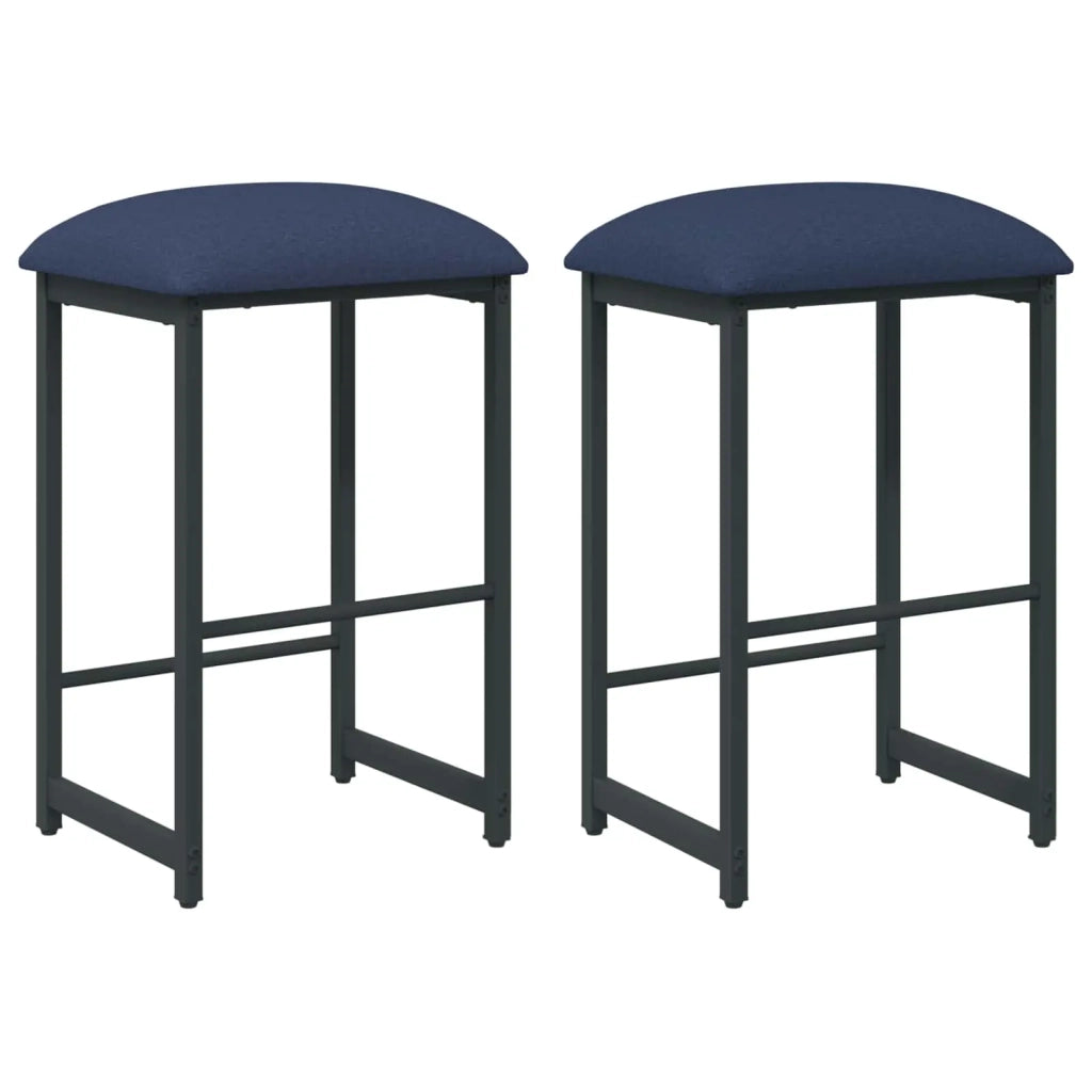 Sgabello da bar 2 pcs Blu 40 x 32 x 74 cm Legno ingegnerizzato 8006228
