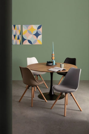 Tavolo Ø120x75h cm Bloom Top Veneer