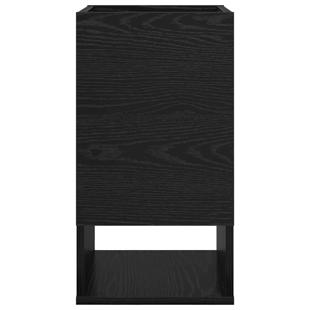 Tavolino Rovere Nero 30 x 30 x 56 cm Legno ingegnerizzato 890930