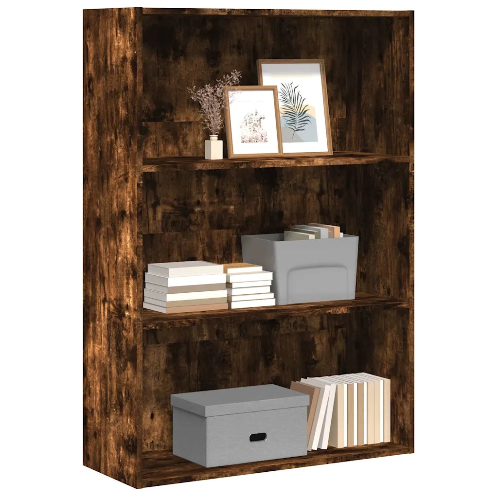 vidaXL Libreria Rovere Fumo 80x30x114 cm in Legno Multistrato