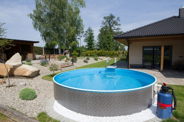Azuro 3,6 x 1,2 m, RATTAN - senza scala e filtro, con fori fuori asse
