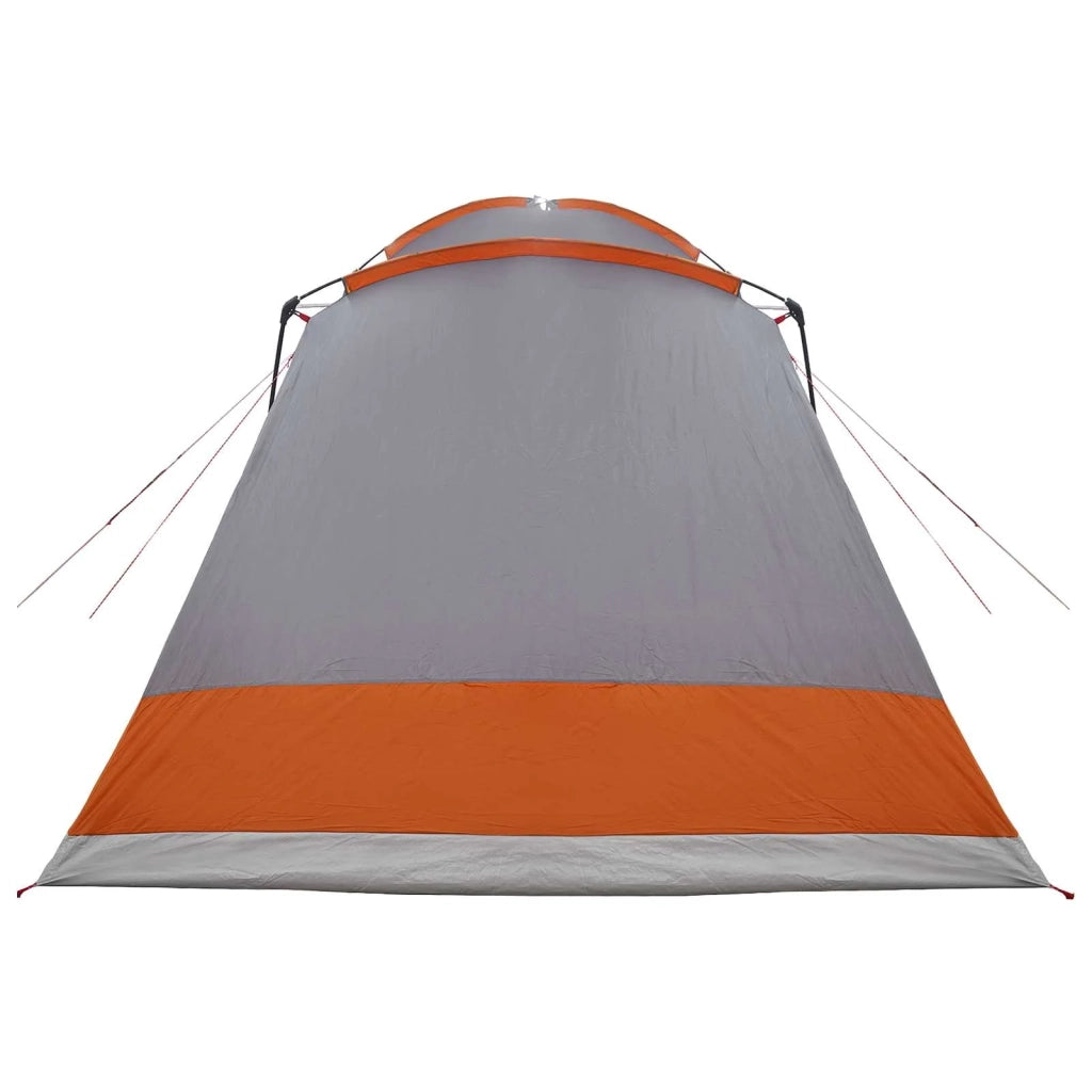 Tenda Capanna Grigio e arancione 8 persone Poliestere e Acciaio 42028577
