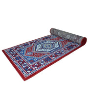 Tappeto passatoia ROYAL SHIRAZ 2065 ROSSO cm.100x400 motivo moderno geometrico arredo casa corsia arredo casa