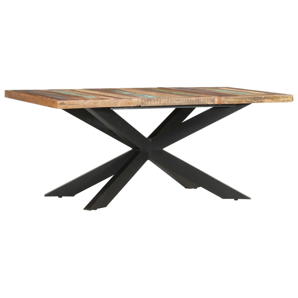 Tavolo da Pranzo 180x90x76 cm in Legno Massello di Recupero 285966