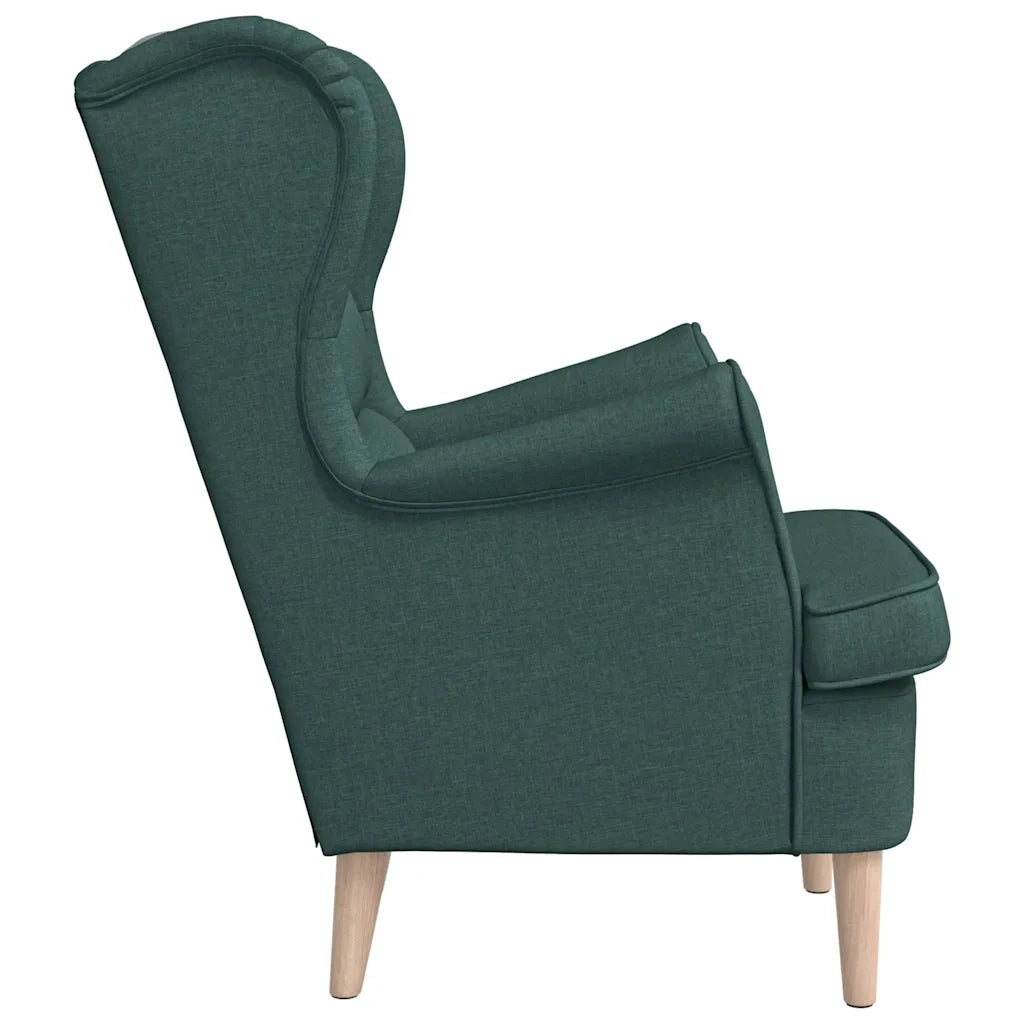 Divano Sedia-Poltrona Verde Scuro 74x84x100 cm in Tessuto