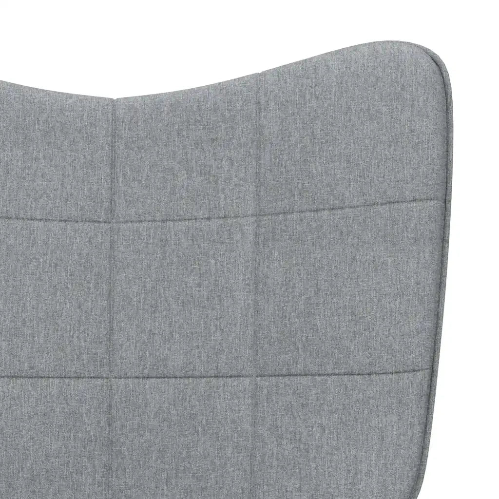 Poltrona | Sedia Relax Grigio Chiaro in Tessuto